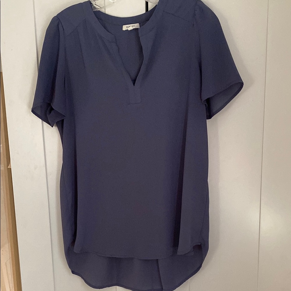 Elegant Slate Blue Women's Top